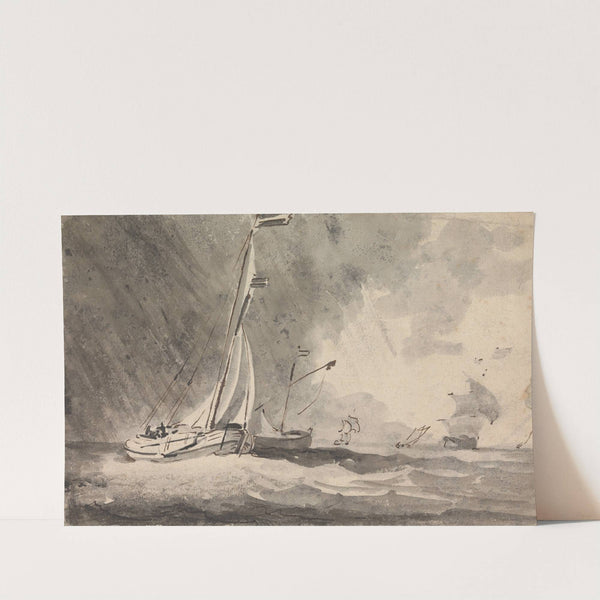 Boats in a Rainstorm by Sawrey Gilpin