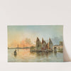 Boats in front of Venice, in the background S. Giorgio Maggiore by Alberto Prosdocimi