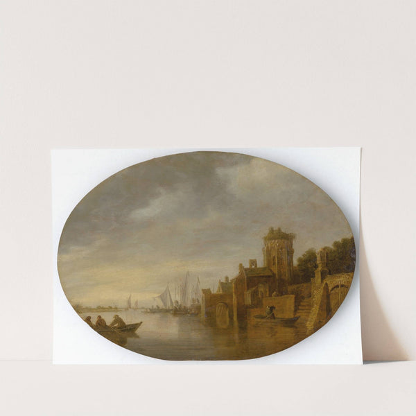 Boats in Harbour by Jan van Goyen