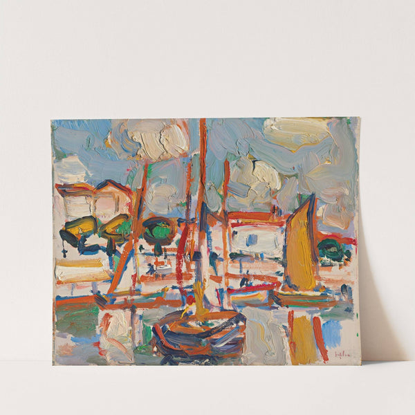 Boats in Port by Samuel John Peploe