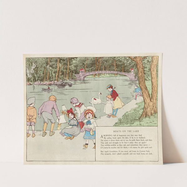 Boats on the lake by Ethel Mars