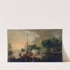 Boats on the River Lee below Tivoli, County Cork (c.1785) by Nathaniel Grogan