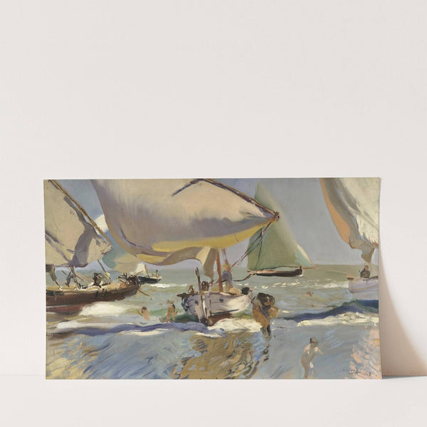 Boats On The Shore (1909) by Joaquín Sorolla