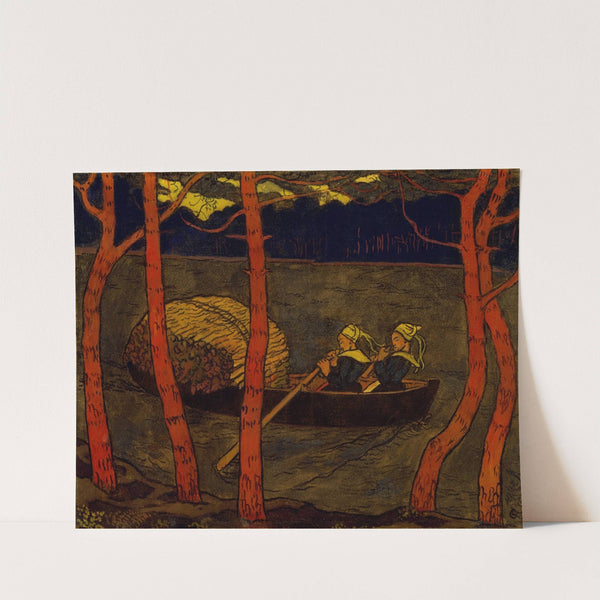 Boatwomen in Brittany by Georges Lacombe