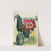 Bock beer, banner Bock by Rode & Brand