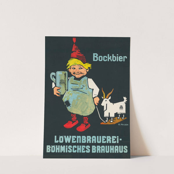 Bockbier Löwenbrauerei Böhmisches Brauhaus (1912) by Georg Räder