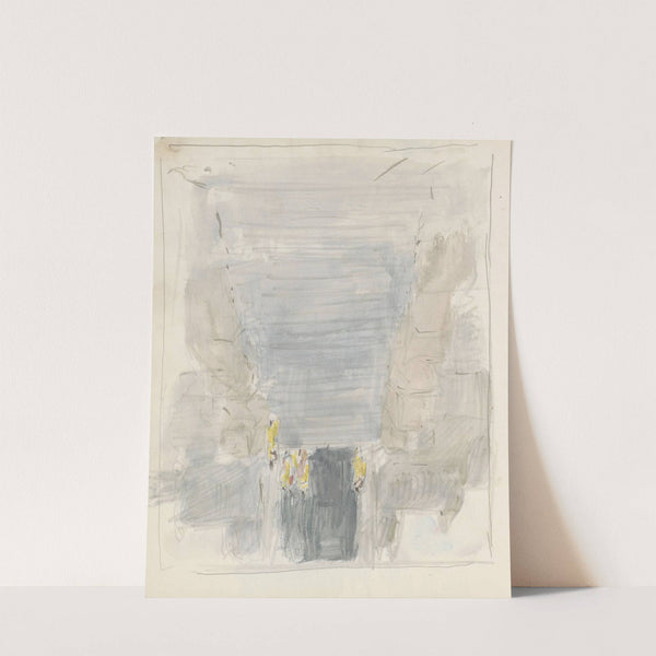 Boeddhistische monniken op de trap van de Angkor Wat tempel in Cambodja (1931) by Marius Bauer