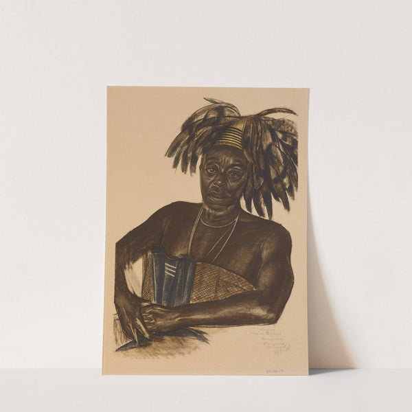 Boemi, chef Avungur, Niangara, Haut Ouelle (1925) by Alexandre Jacovleff