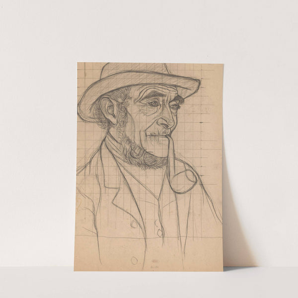 Boer met een pijp, naar rechts by Jan Veth