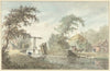 Boerderij aan een vaart met een ophaalbrug