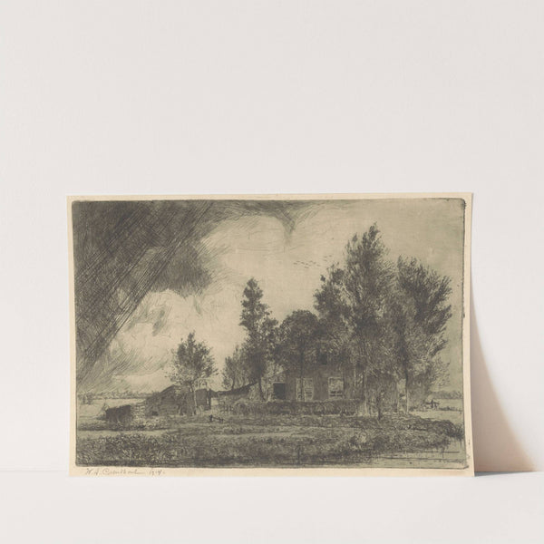 Boerderij bij Voorburg (1914) by Willem Adrianus Grondhout