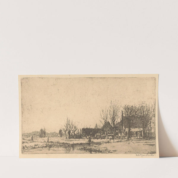 Boerderij bij Voorburg. (1888-1934) by Willem Adrianus Grondhout