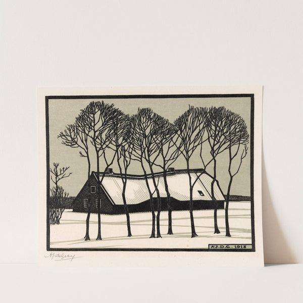 Boerderij in de sneeuw (1918) by Julie de Graag