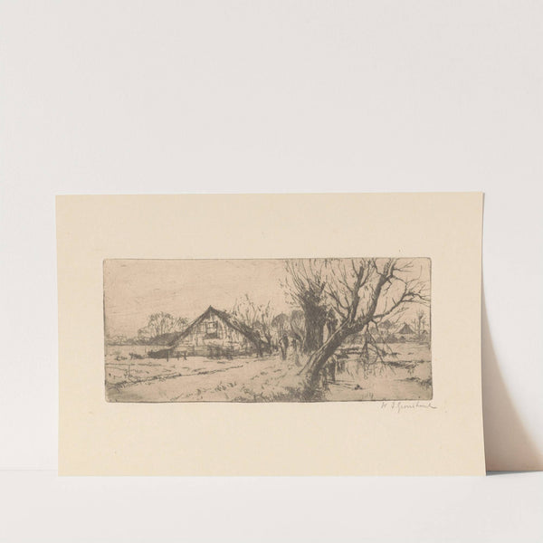 Boerderij in Voorburg (1888-1934) by Willem Adrianus Grondhout