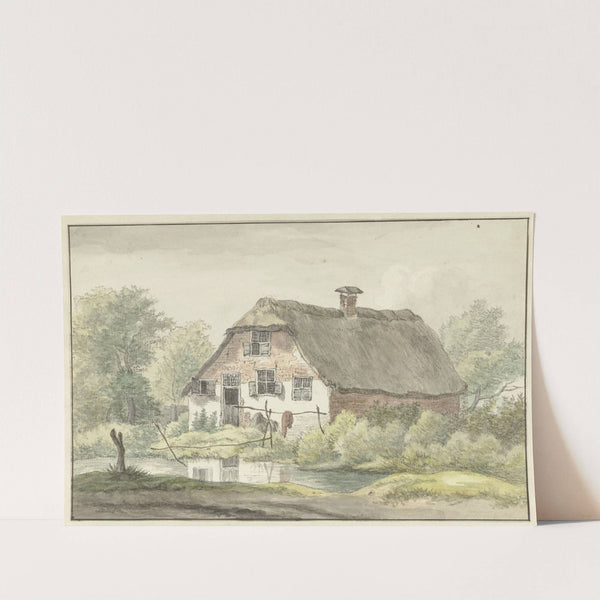 Boerderij met rieten dak by Egbert van Drielst