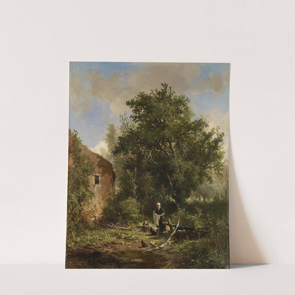 Boerenerf by Johannes Wernardus Bilders