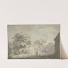 Boerenuitspanning te Overveen by Franciscus Andreas Milatz