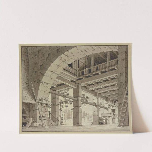 Bogenhalle mit einer Weinlaube by Giorgio Fuentes