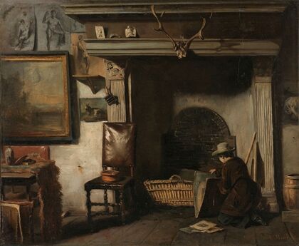 The Studio of the Haarlem Painter Pieter Frederik van Os (c. 1856 - c. 1857)