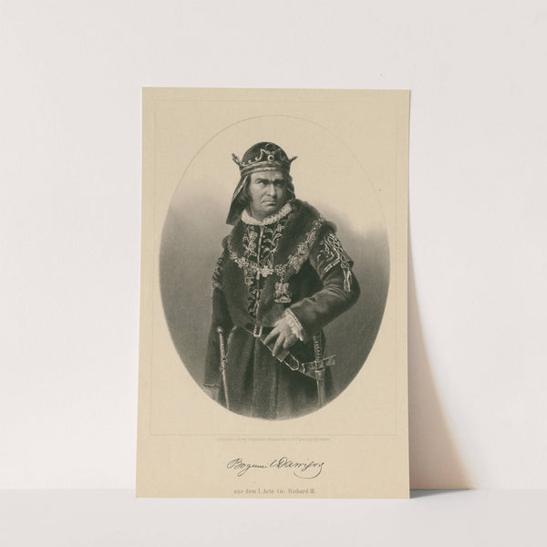 Bogumil Dawison aus dem I. acte in Richard III by Albert Henry Payne