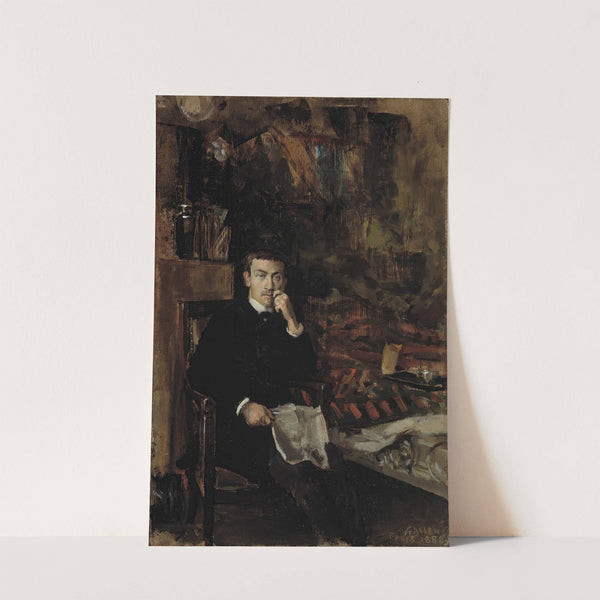 Bohême, Portrait Of The Norwegian Artist C. A. Dørnberger (1888) by Akseli Gallen-Kallela