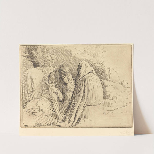 Bohemien Encampment (Campement de bohemiens) by Alphonse Legros