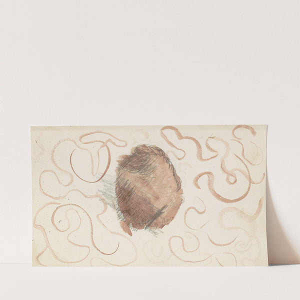 Bol omgeven door krullende lijnen (1892) by Julie de Graag