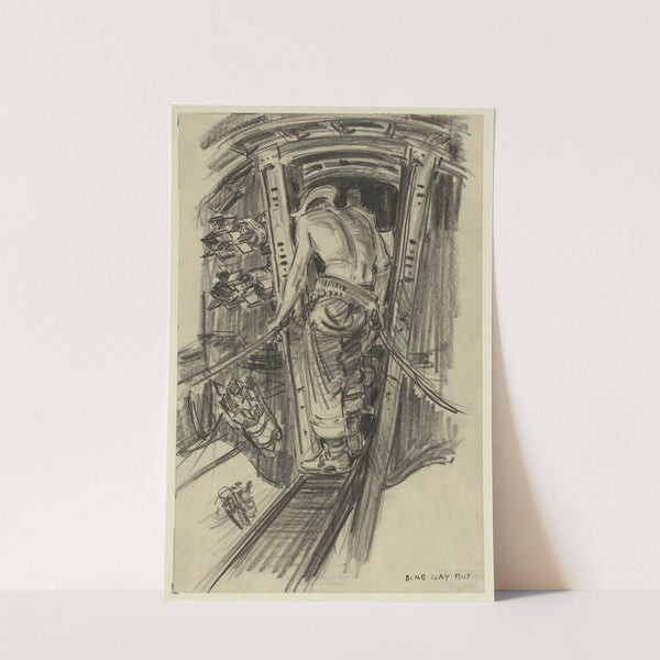 Bomb bay B-17 by Howard Brodie