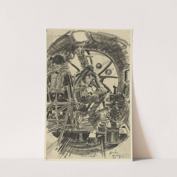 Bombs away B-17 by Howard Brodie