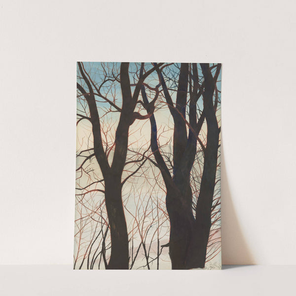 Bomen in de sneeuw (1929) by Léon Spilliaert