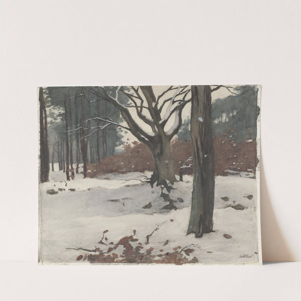Bomen in de sneeuw by Willem Witsen