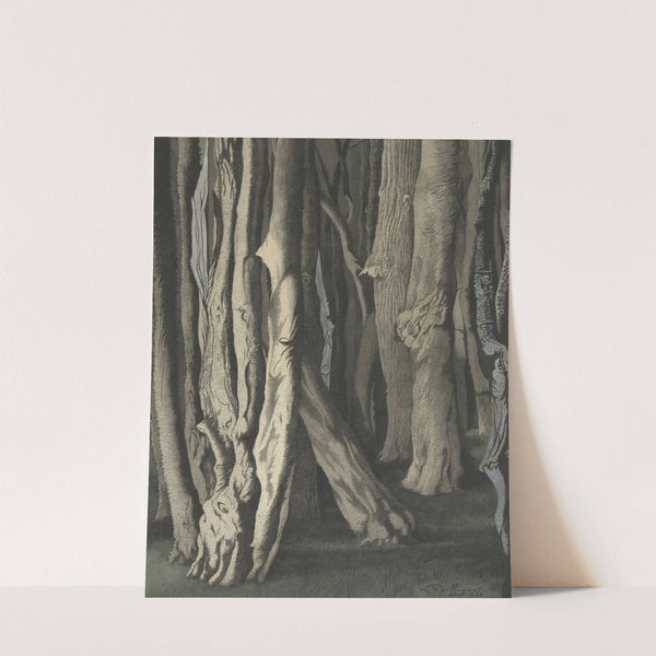 Bomen (Knoestige boomstammen) by Léon Spilliaert