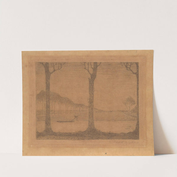 Bomen langs de vaart bij de Woudsterweg (1913) by Jan Mankes