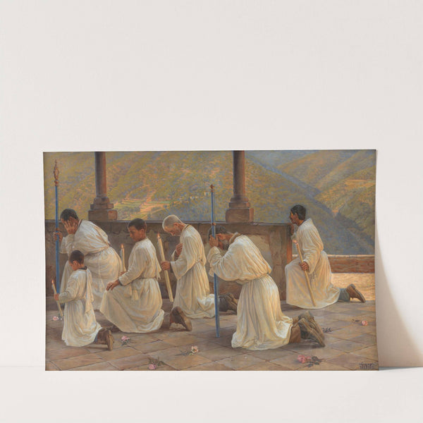 Bøn om regn. Procession i Apenninerne by Johannes Wilhjelm