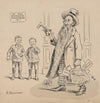 Mr. Peffer as old man going to Senate Chamber with a carpetbag of ‘wild ideas’ and populist dreams. (1874)