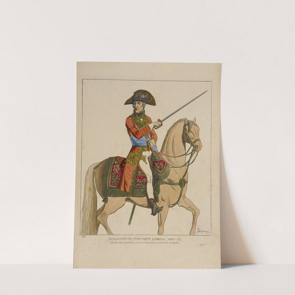 Bonaparte premier consul. 1800-02. Dessiné d'après nature, par Chataignier. by Raphaël Jacquemin