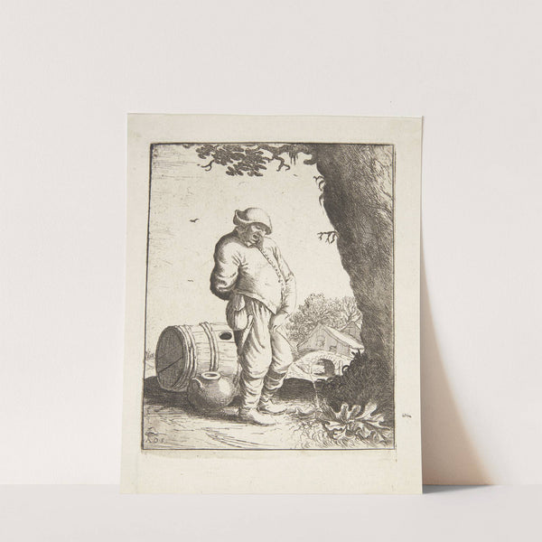 Bonde, der urinerer (1664) by Adriaen van Ostade