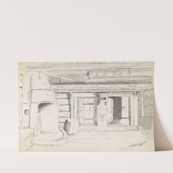 Bondestue, Bolkesjø (1844) by Adolph Tidemand