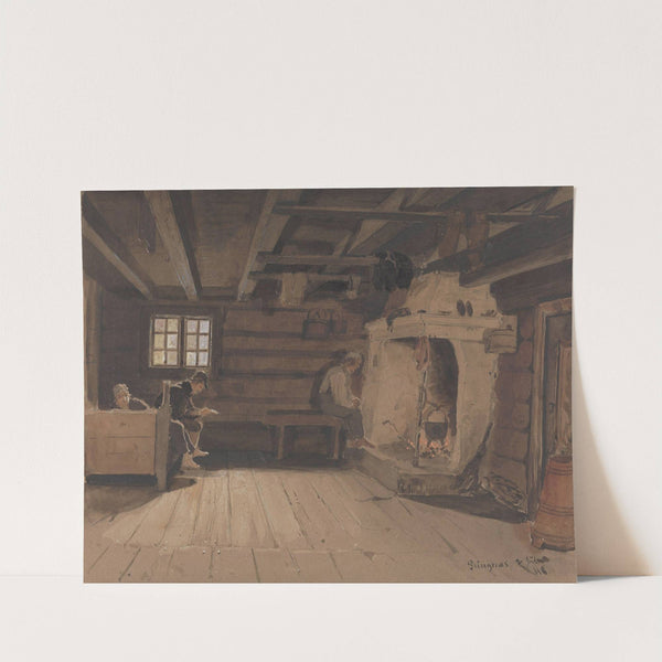 Bondestue, Ringnes (1848) by Adolph Tidemand