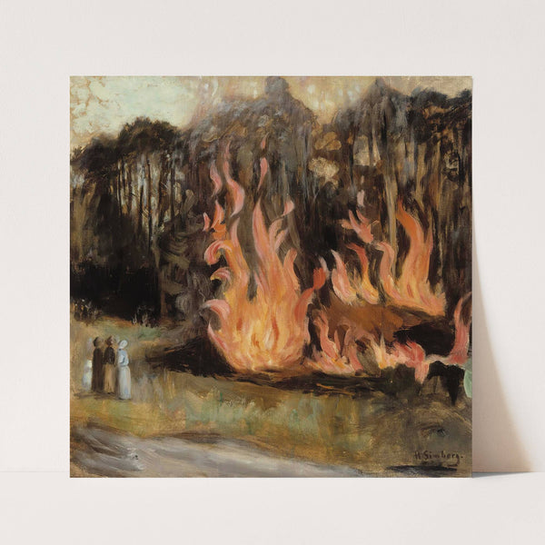 Bonfires by Hugo Simberg