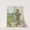 Bonhomme venant de peindre sa barrière(Man Having Just Painted His Fence) by Jean François Raffaëlli