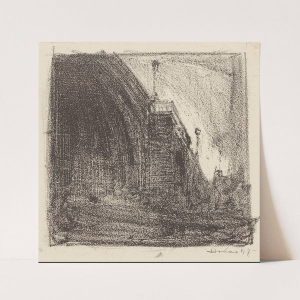 Boogbrug, mogelijk de Sint Servaasbrug over de Maas in Maastricht by Henri Jonas