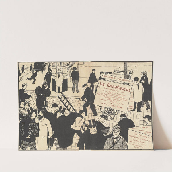 Book jacket for ‘Les Rassemblements’ (1896) by Félix Vallotton