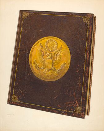 Book with U.S. Seal on Cover