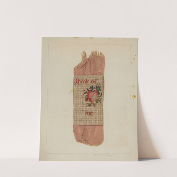 Bookmark (Valentine) (c. 1938) by Manuel G. Runyan