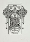 Bookplate; Biblioteca del Monastir de Montserrat (1905)