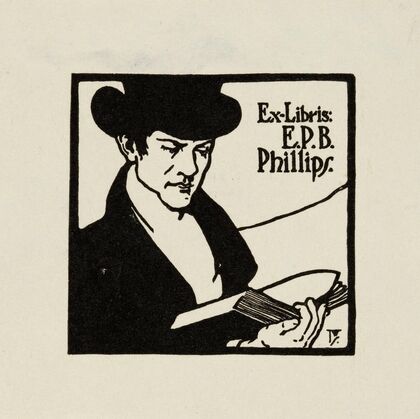 Bookplate; E.P.B. Philips (1900)
