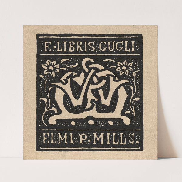 Bookplate; Elmi P. Mills by Charles Samuel Keene