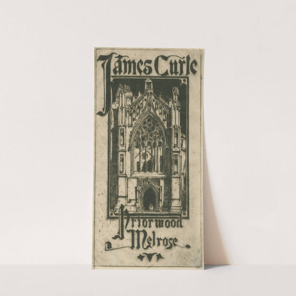 Bookplate for James Curle (1911) by David Young Cameron