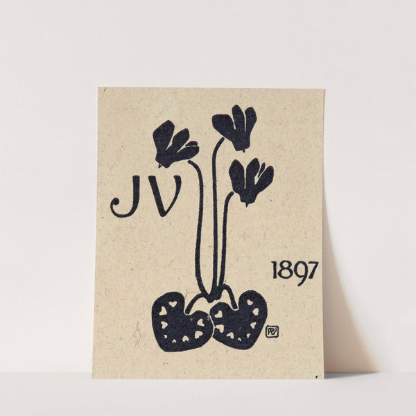 Bookplate; J.V. 1897 (1897) by Vojtech Preissig